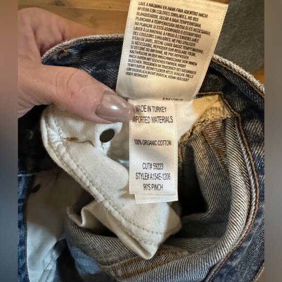 Agolde AGOLDE 90’s Pinch Waist High Rise Straight Leg Jeans – Size 25 - Picture 4 of 6